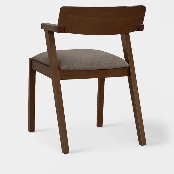 Arkana wooden dining chair – handcrafted Indonesia furniture with upholstered seat