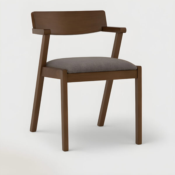 Arkana wooden dining chair – handcrafted Indonesia furniture with upholstered seat