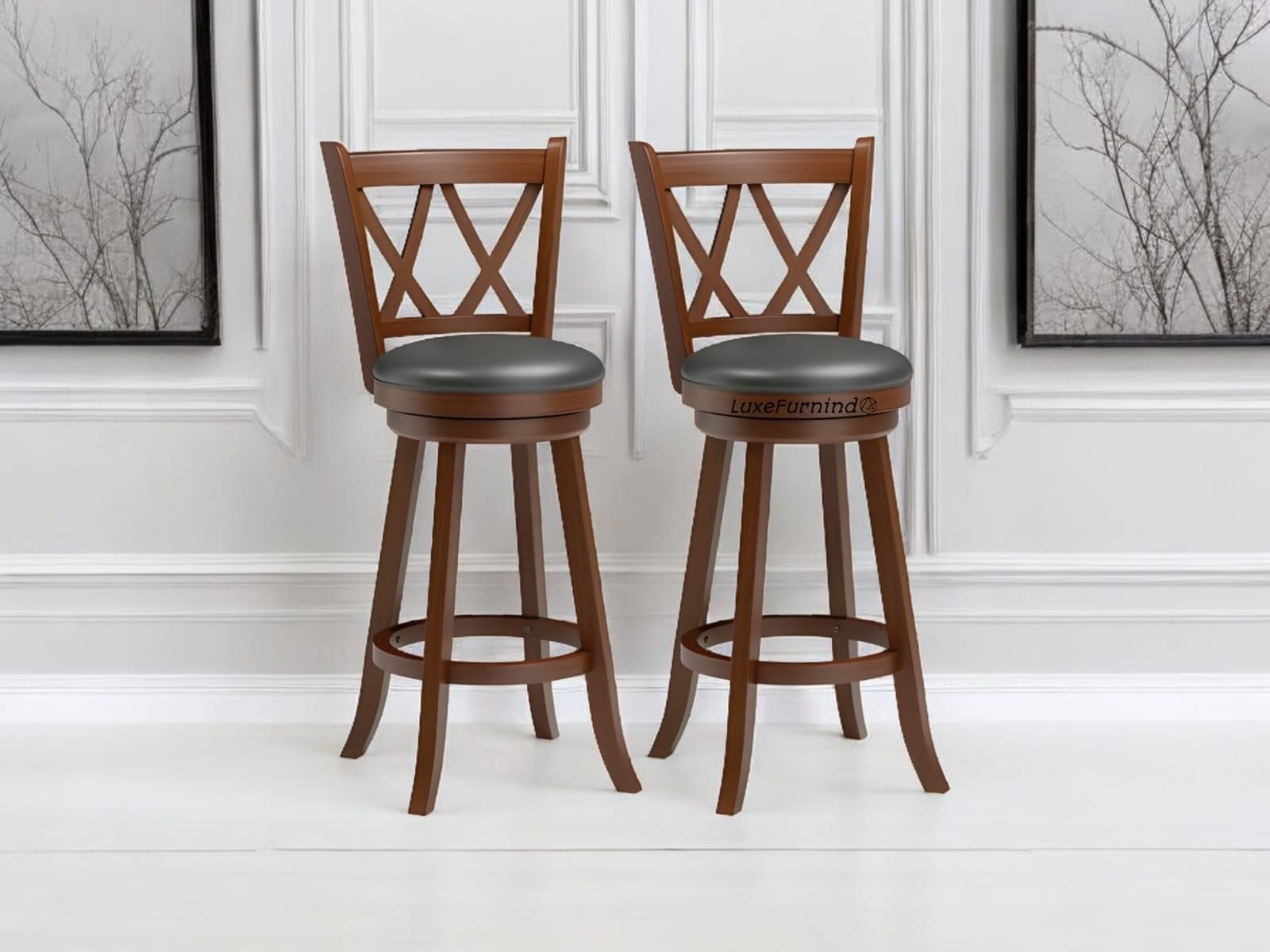 WhatsApp Image 2025-02-17 at 13.38.42 (2) Classic solid wood swivel bar stool with leather seat, handcrafted for luxury home and commercial bar settings.