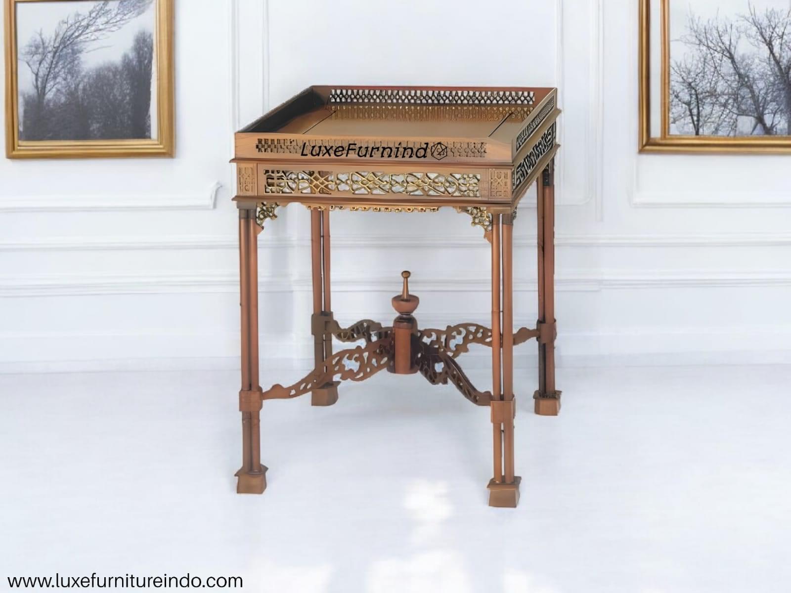 WhatsApp Image 2025-02-23 at 15.05.17 (1) Classic carved teak wood tea table box, luxurious & sturdy design for living room or bedroom, available at Luxe Furnindo.